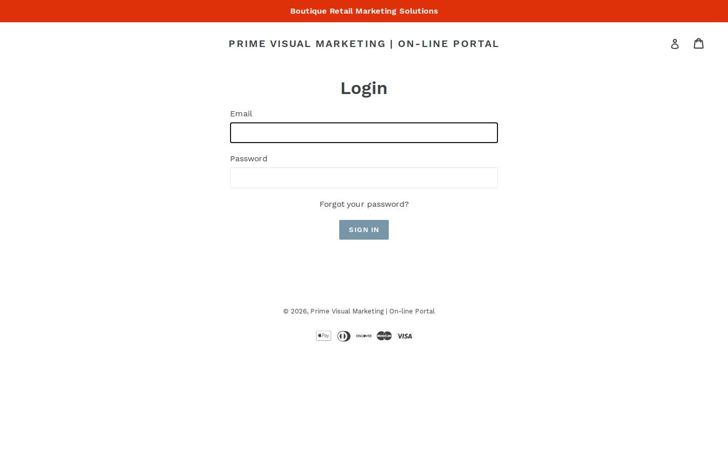 primevisualmarketing.ca homepage screenshot