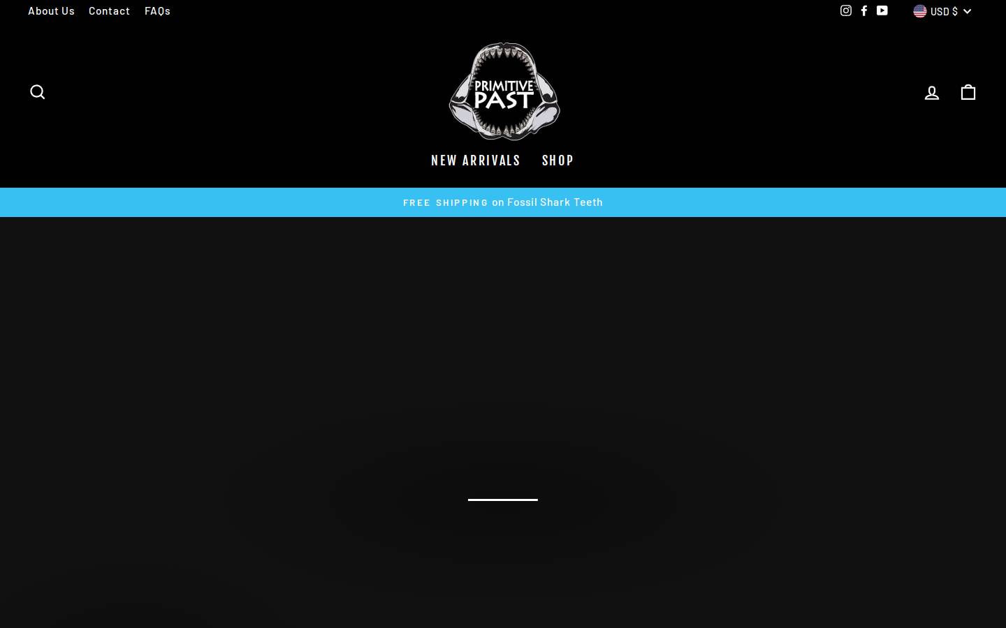 primitivepast.com homepage screenshot
