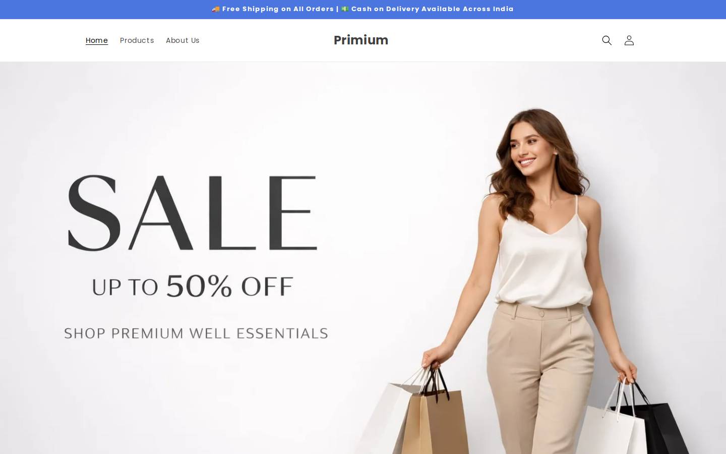 primium.in homepage screenshot