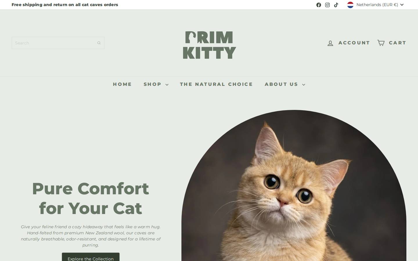 primkitty.com homepage screenshot