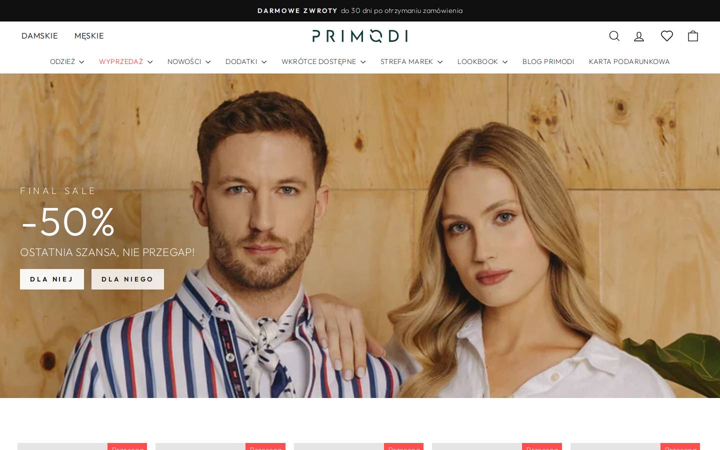 primodi.pl homepage screenshot