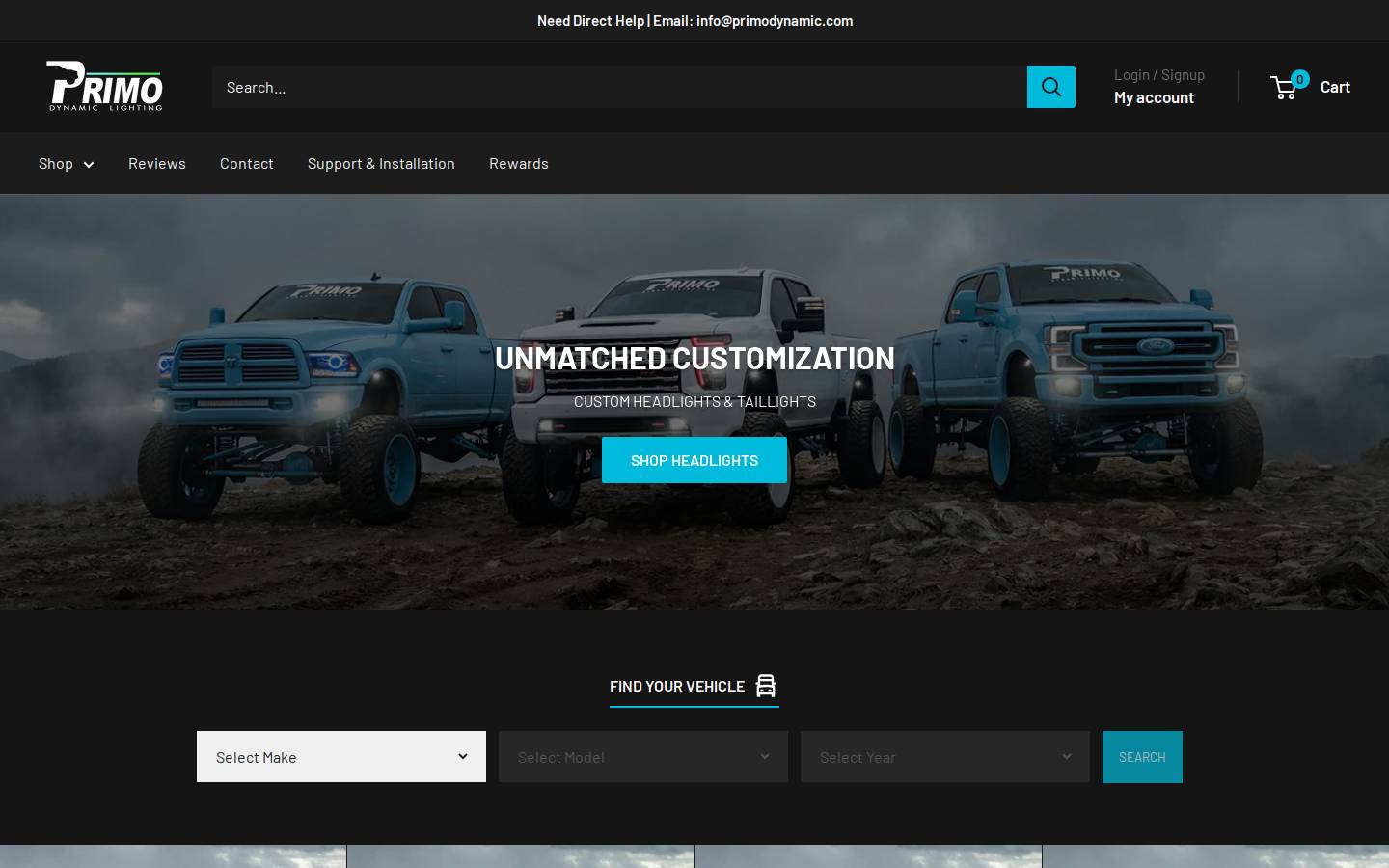 primodynamic.com homepage screenshot
