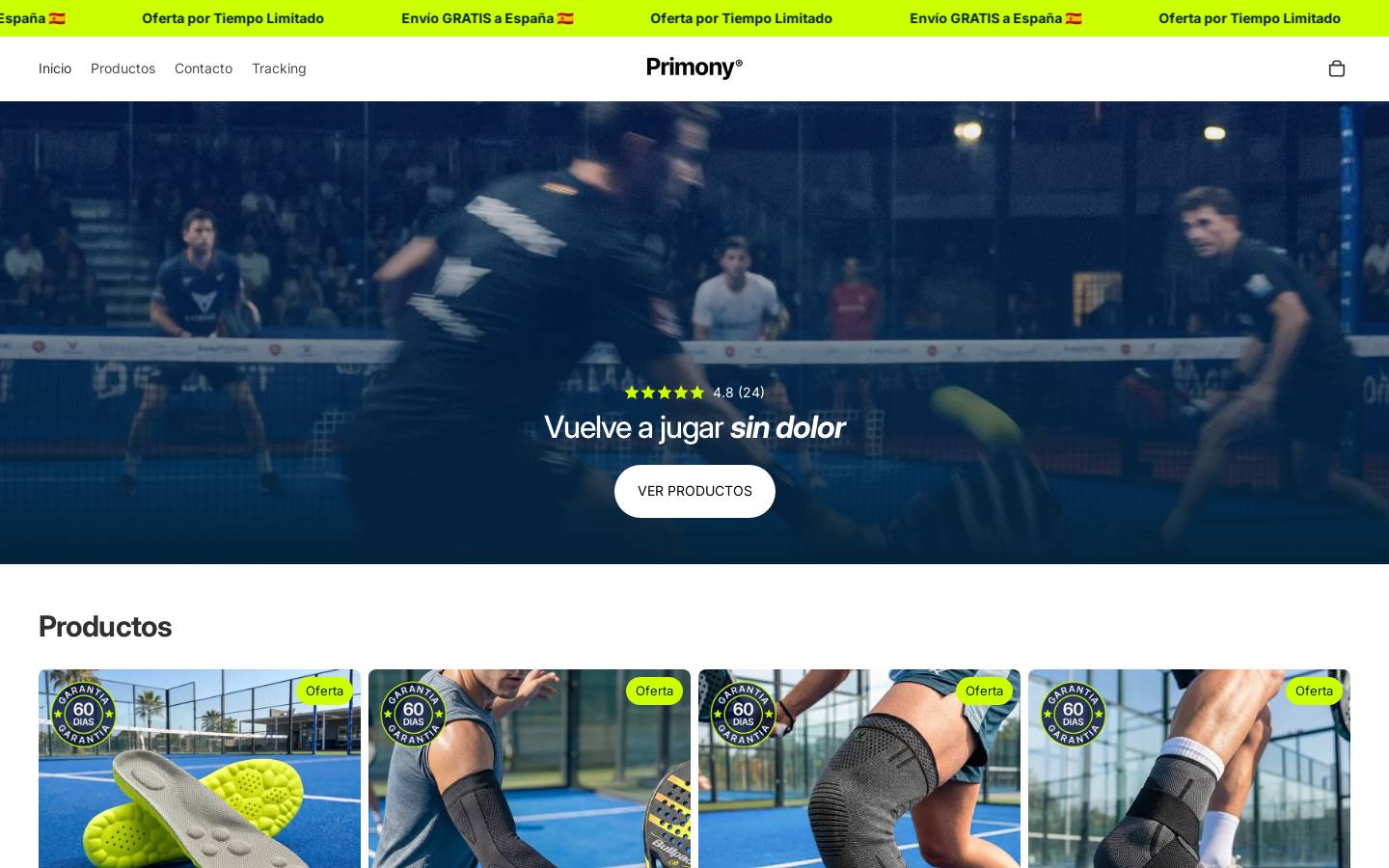 primony.com homepage screenshot