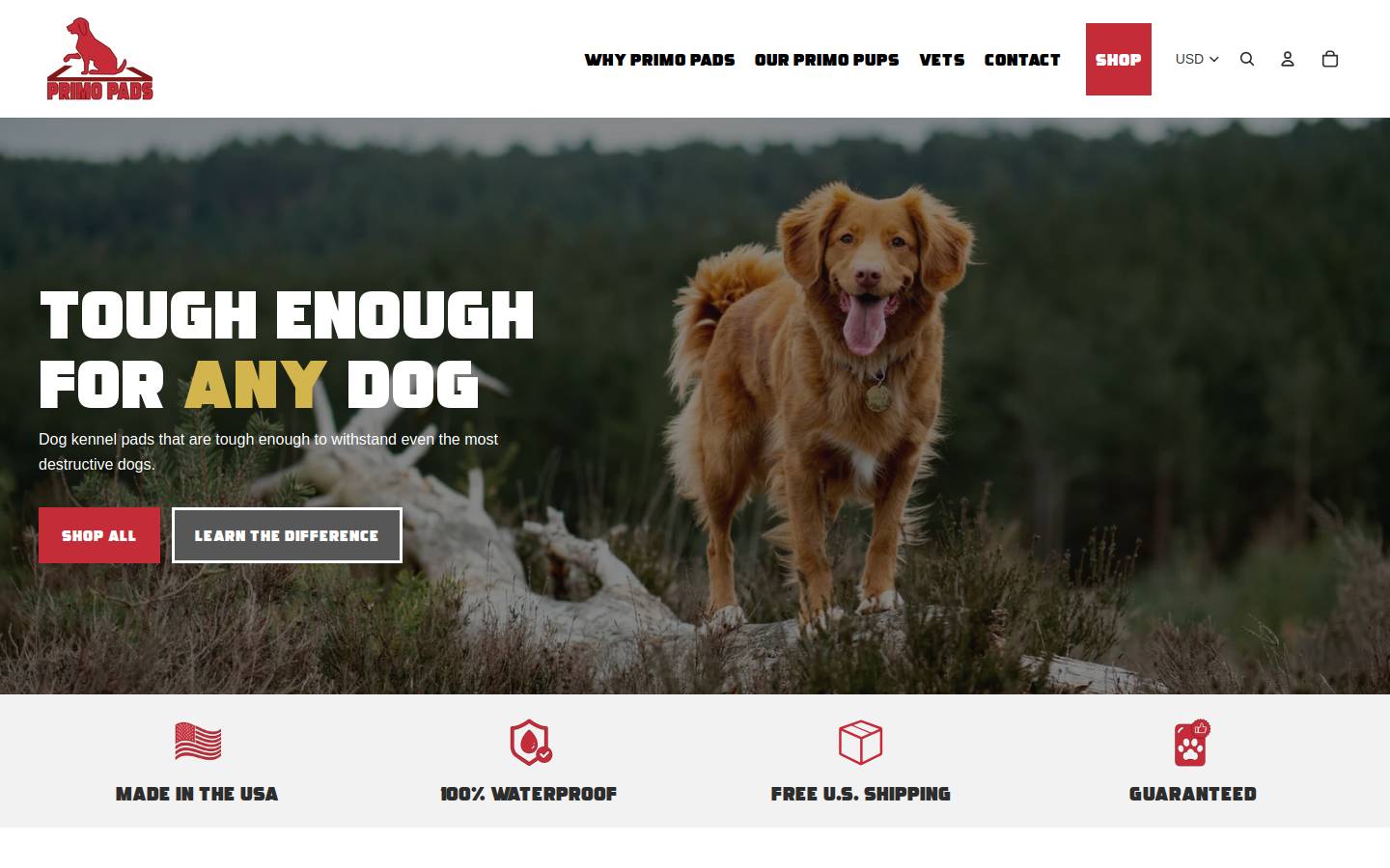 primopads.com homepage screenshot
