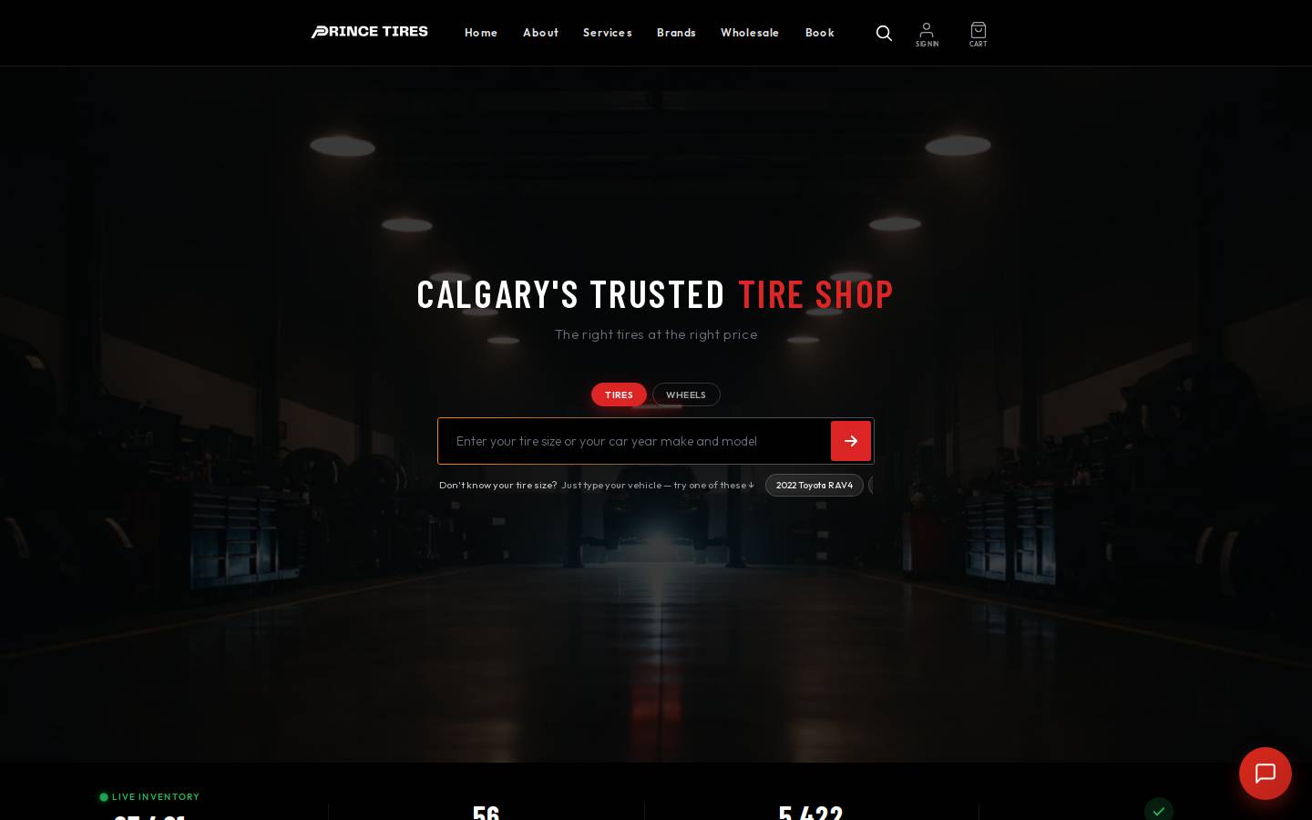 Prince homepage screenshot
