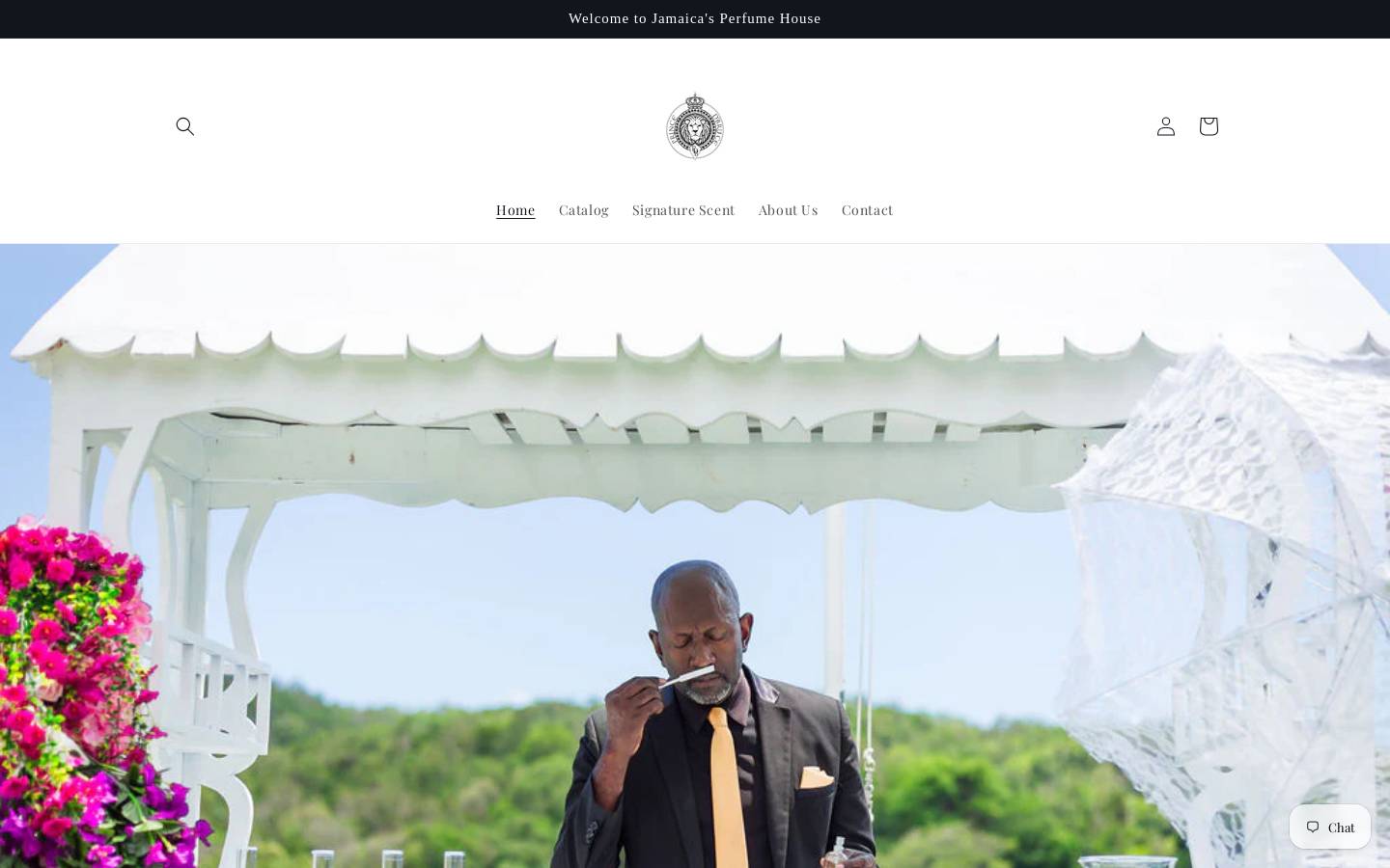 princedbrucefragrance.com homepage screenshot