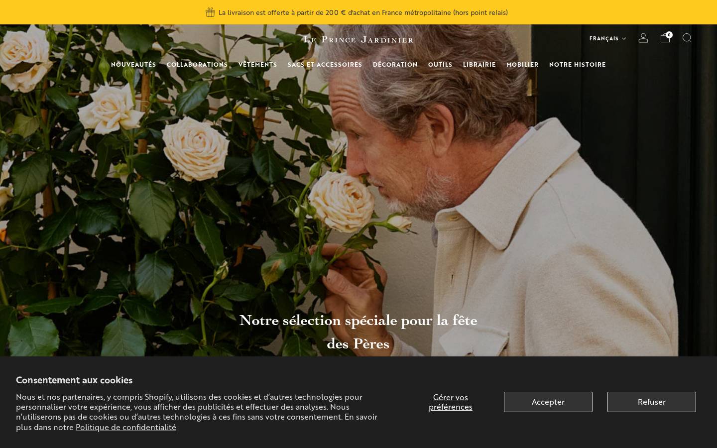 princejardinier.fr homepage screenshot