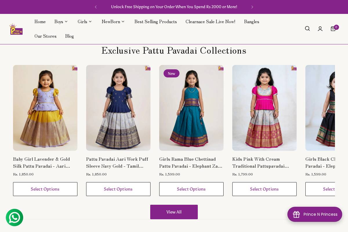 princenprincess.in homepage screenshot