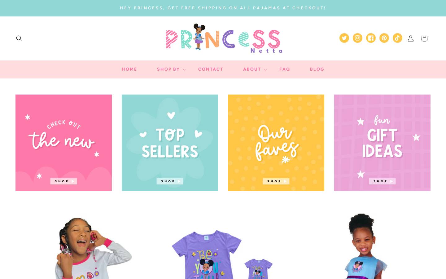 princessnetta.com homepage screenshot