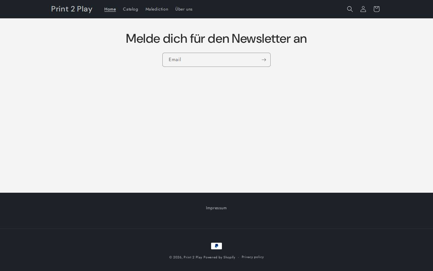 print2play.de homepage screenshot