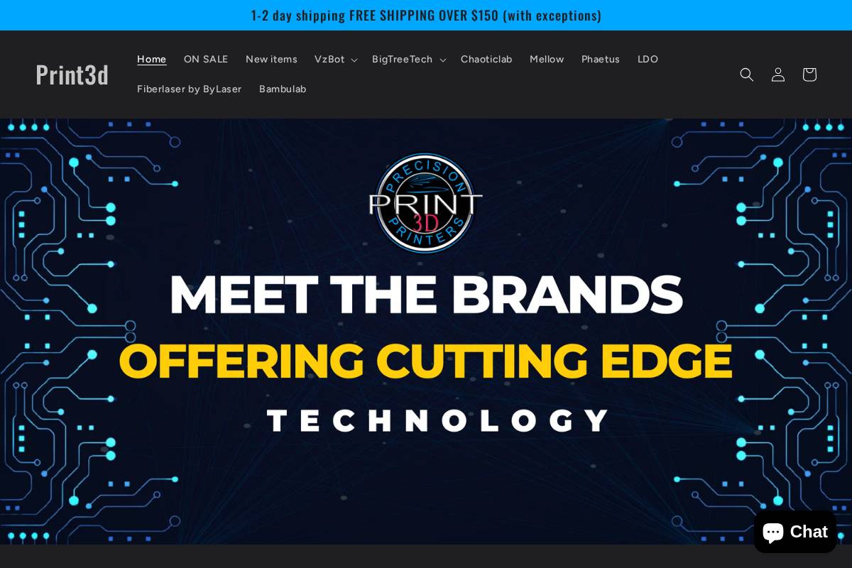 print3dshop.org homepage screenshot