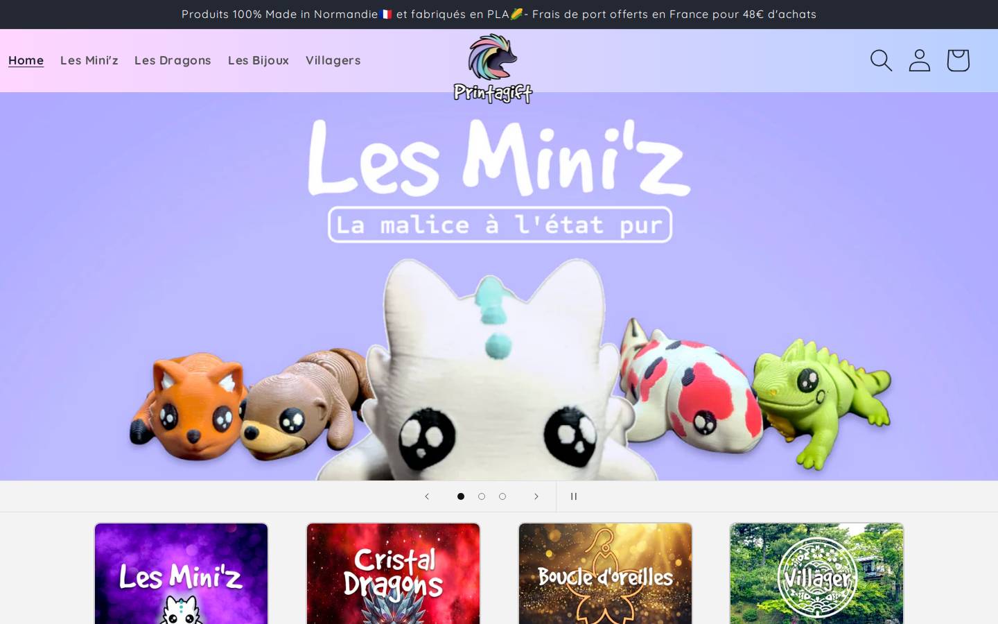 printagiftfrance.com homepage screenshot