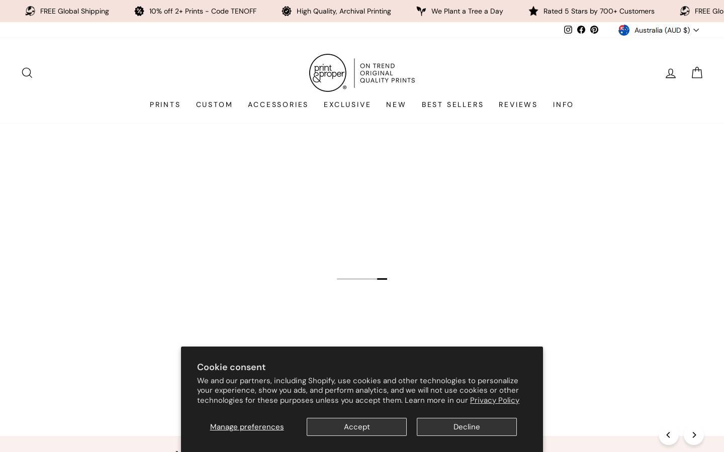 printandproper.com.au homepage screenshot