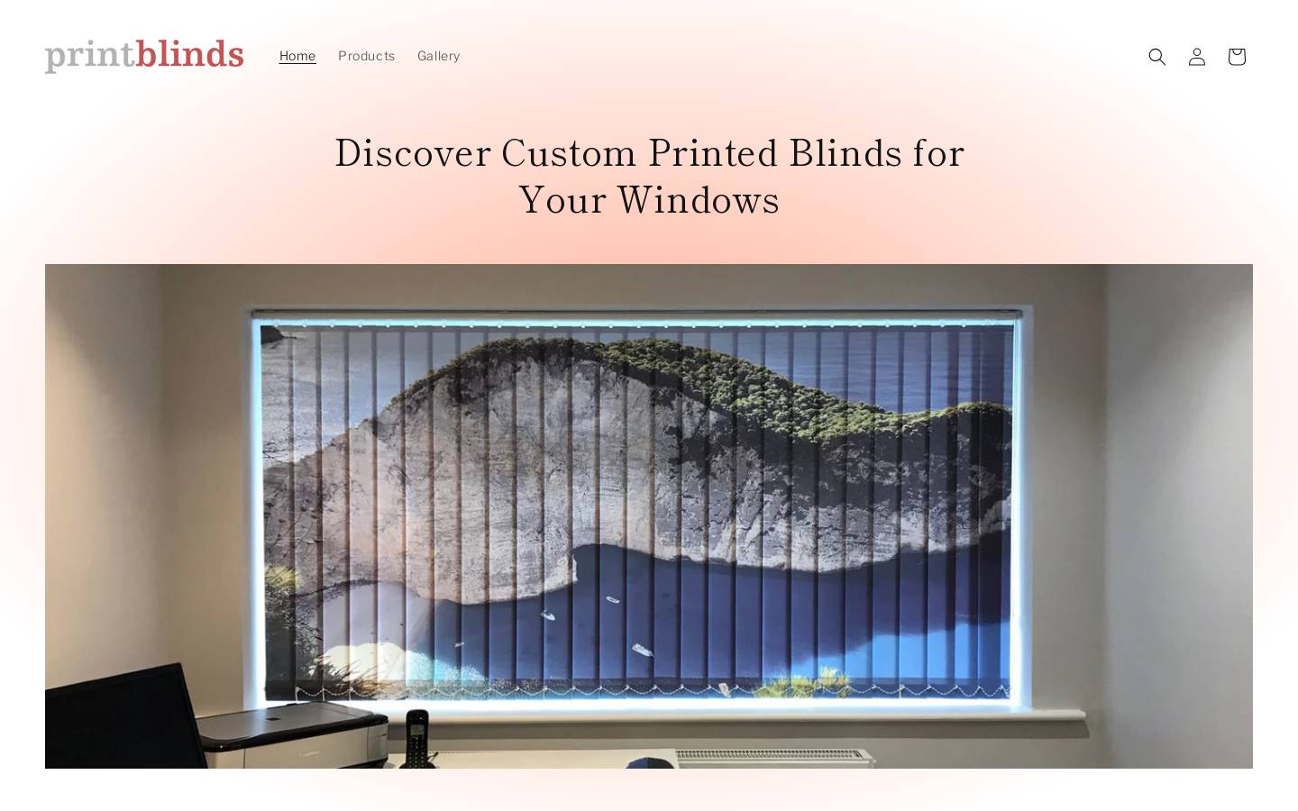 printblinds.co.uk homepage screenshot