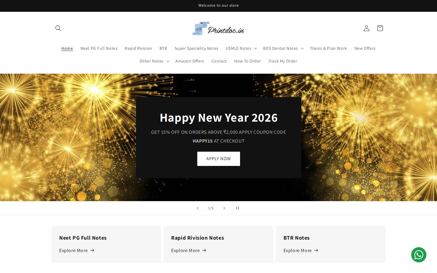 printdoc.in homepage screenshot