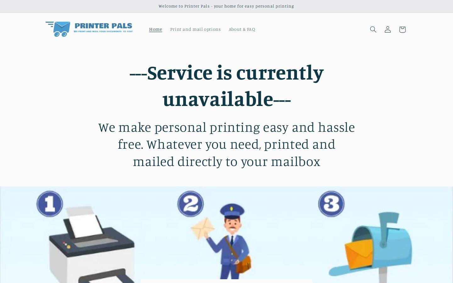 printer-pals.com homepage screenshot