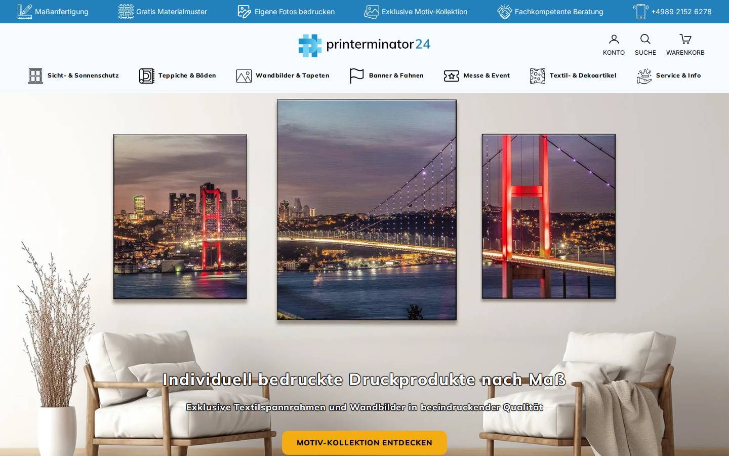 Printerminator24 homepage screenshot