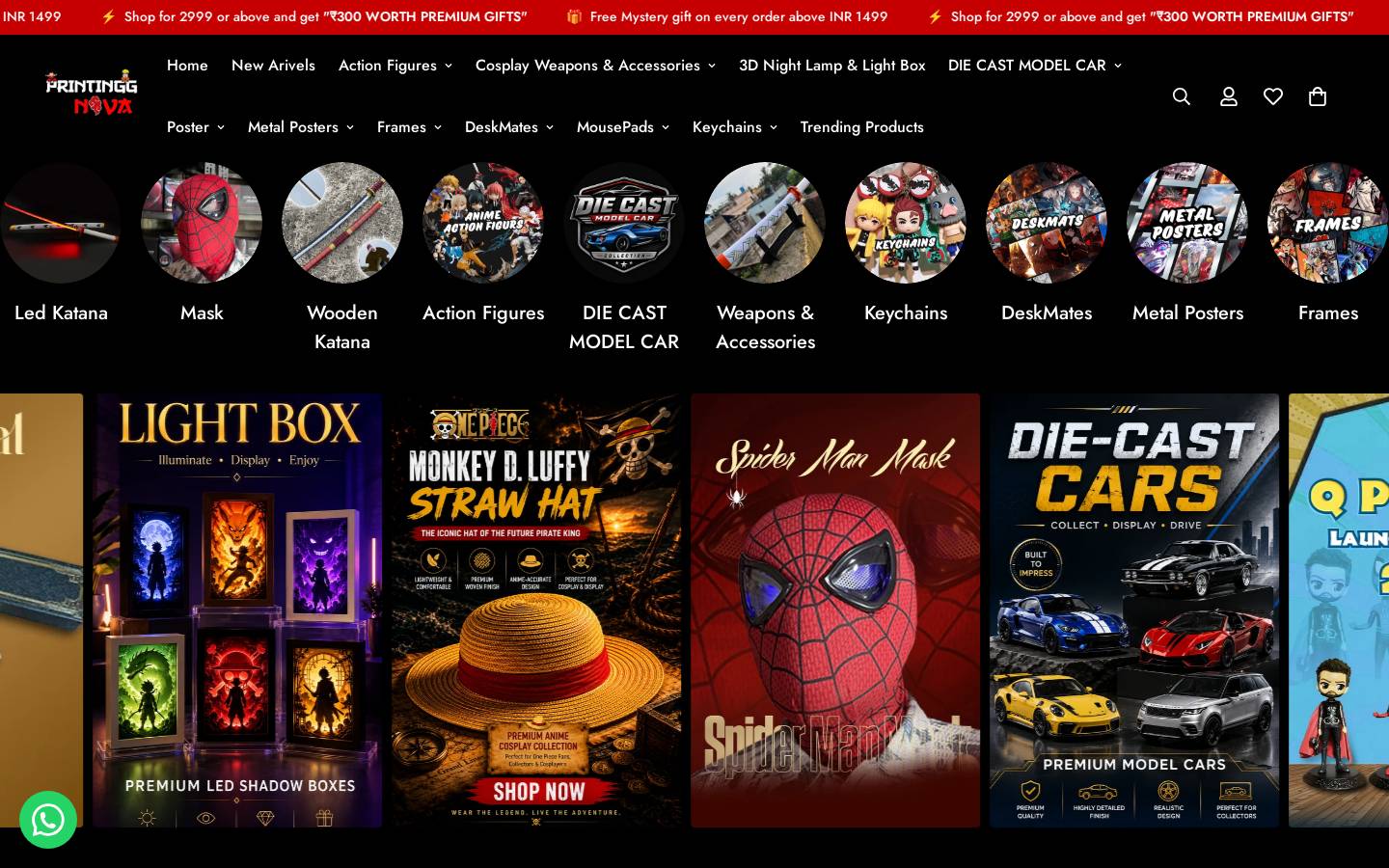 Printinggnova homepage screenshot