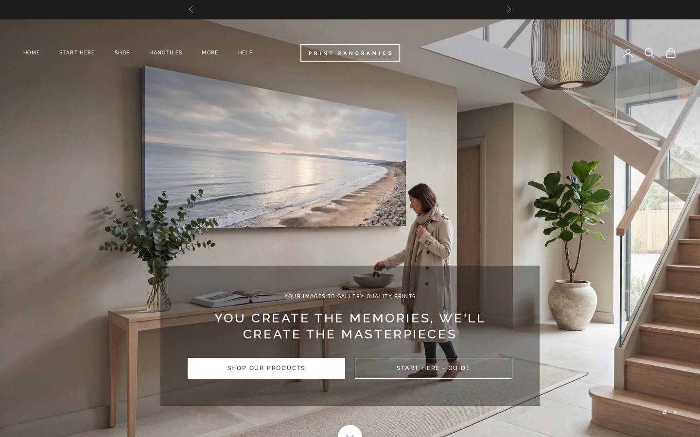 printpanoramics.com homepage screenshot