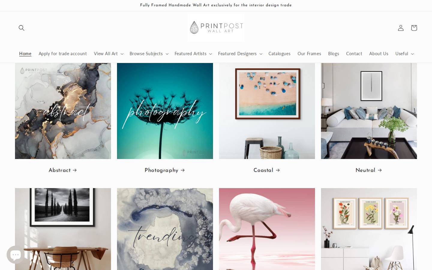 printpostwallart.com homepage screenshot