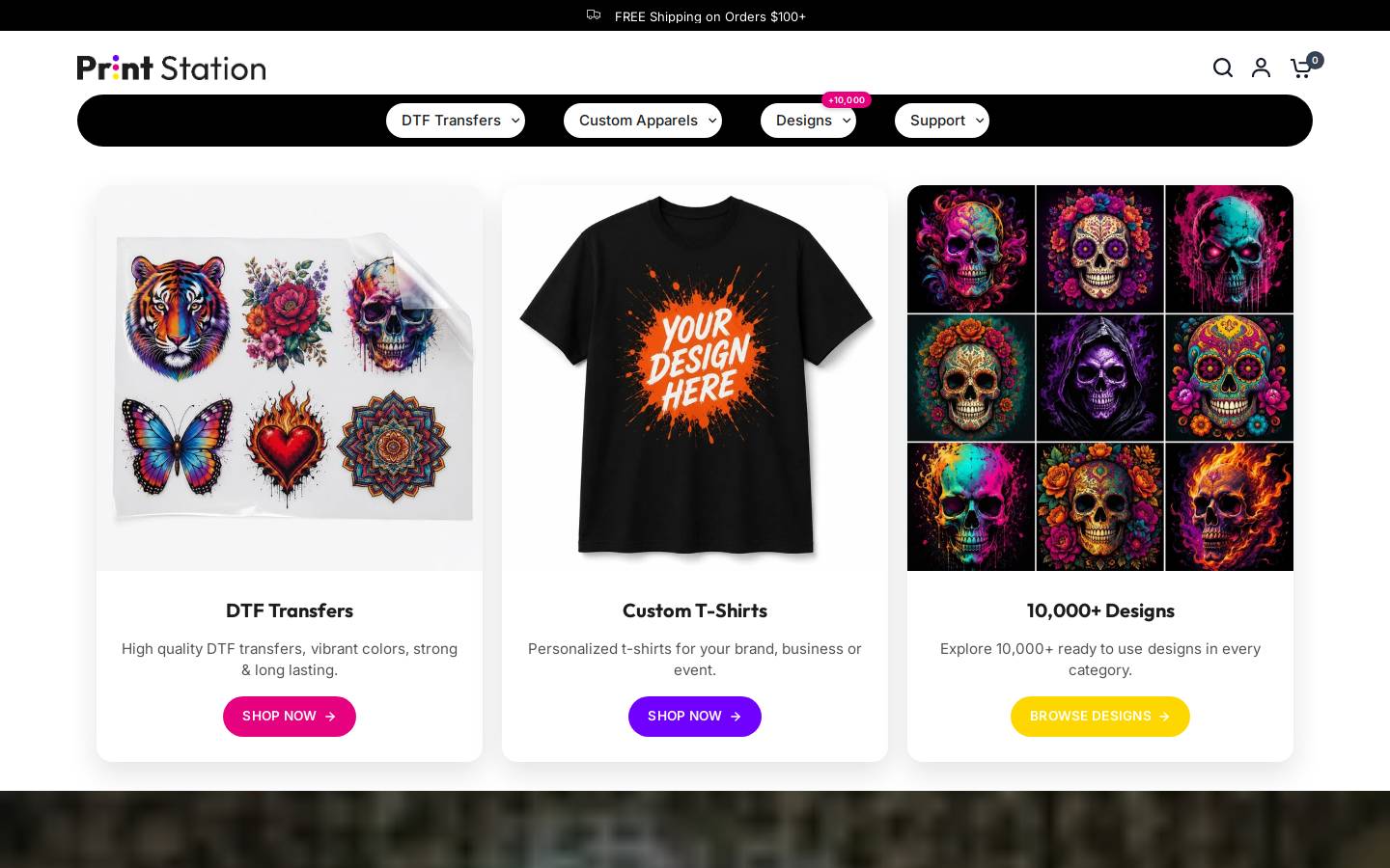 printstationusa.com homepage screenshot