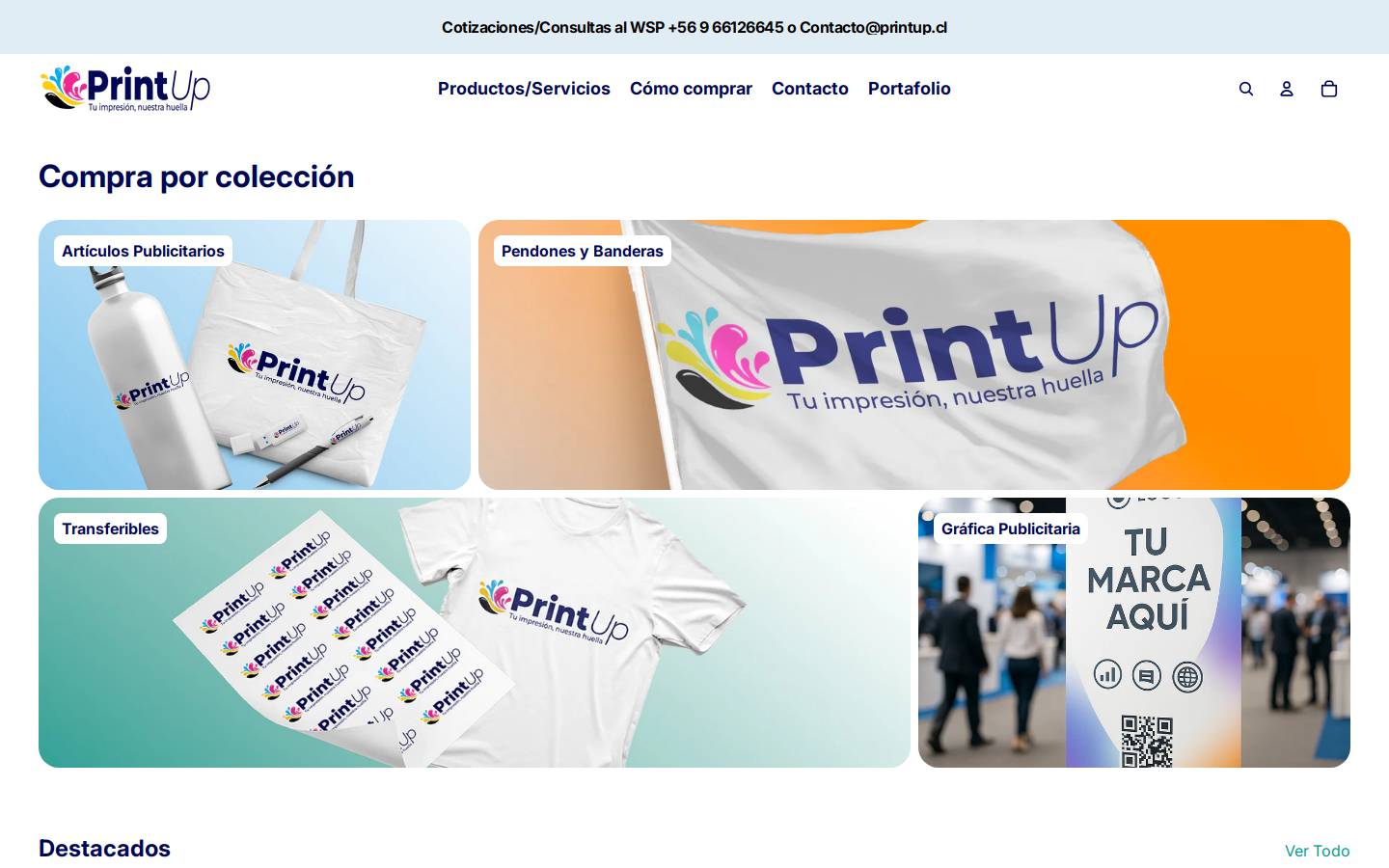 printup.cl homepage screenshot