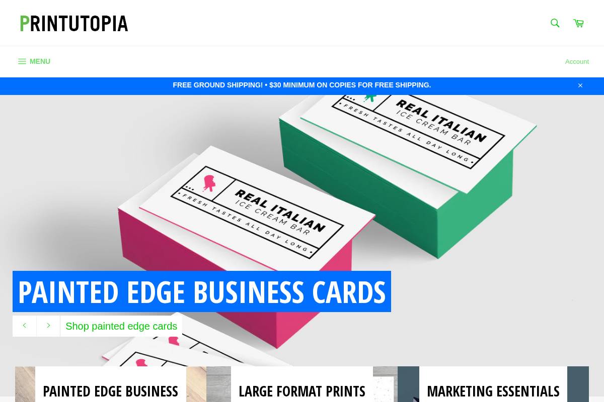 printutopia.com homepage screenshot