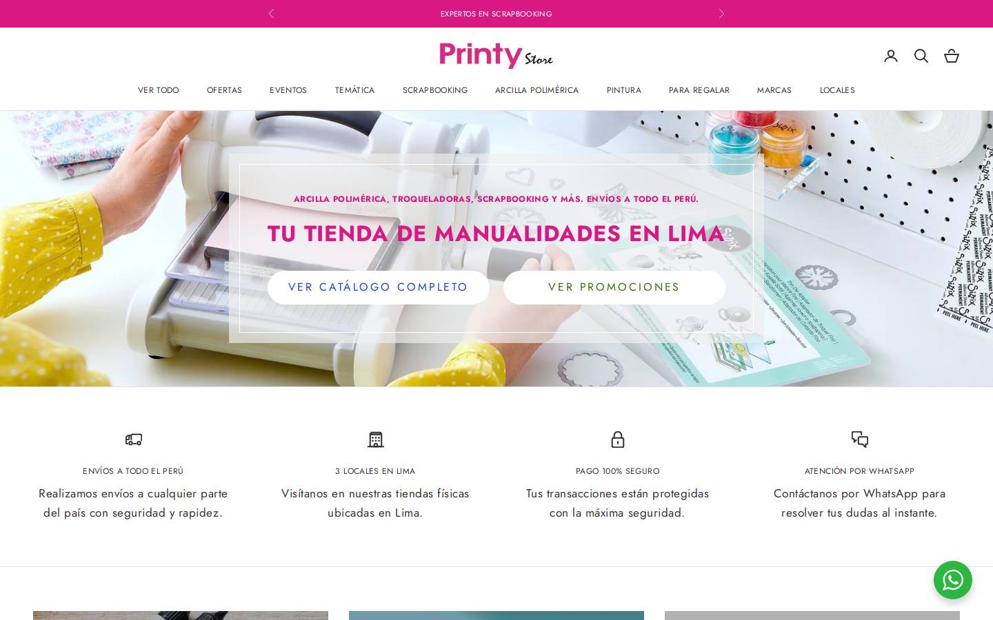 printystore.com homepage screenshot