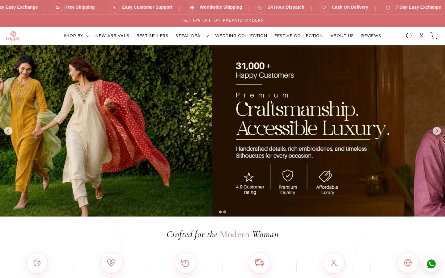 prisachi.com homepage screenshot