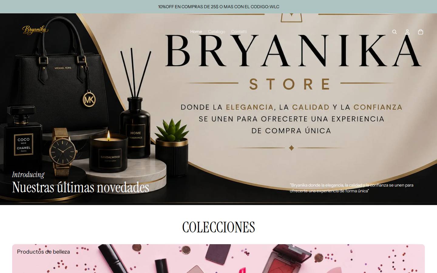 prisbryanika.com homepage screenshot