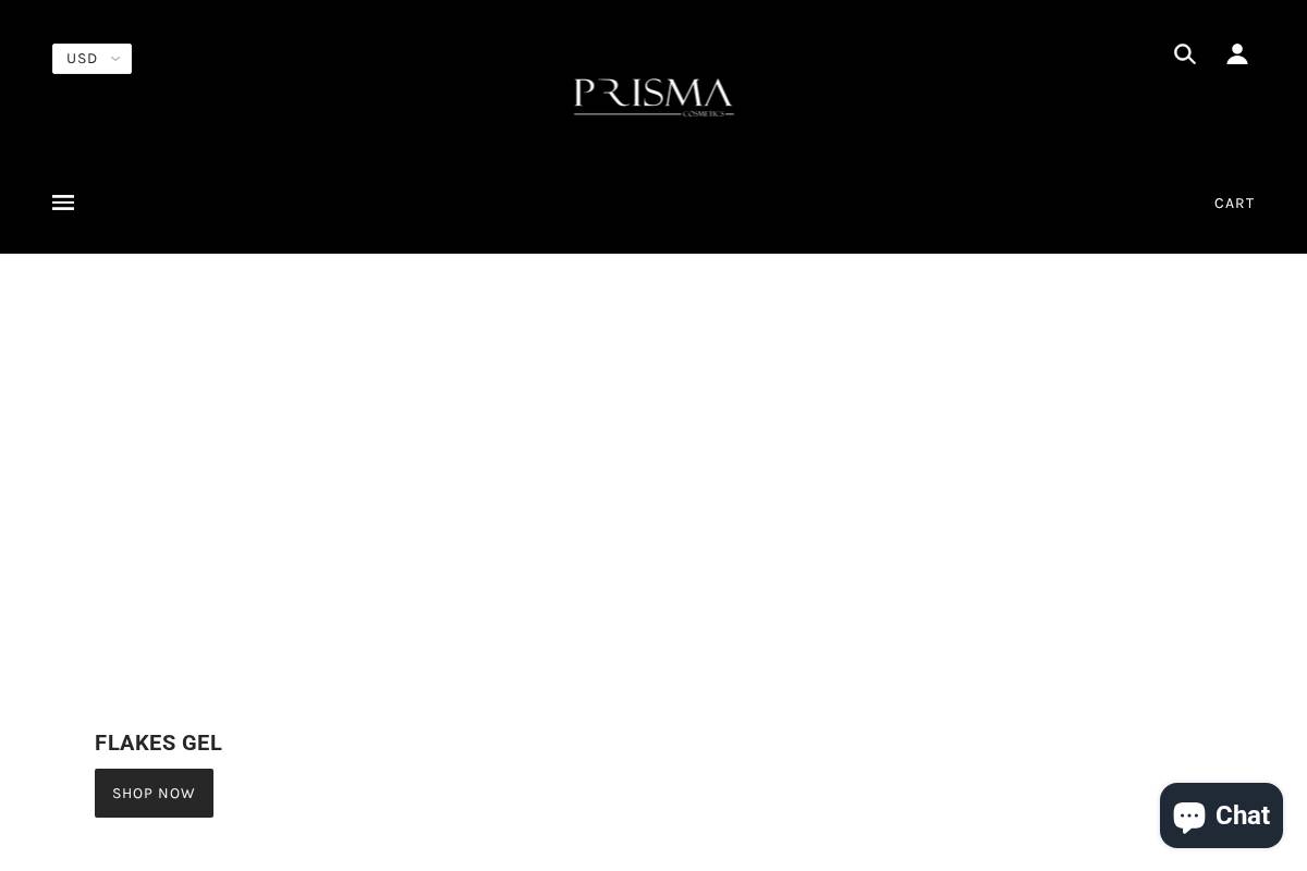 prismacosmetics.com homepage screenshot