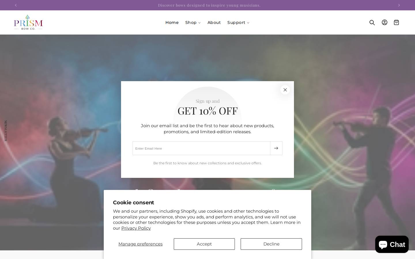 prismbow.com homepage screenshot