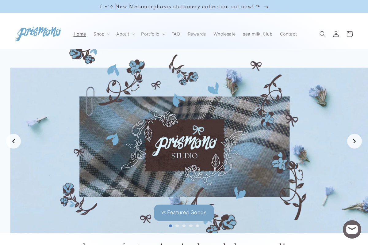 prismono.com homepage screenshot