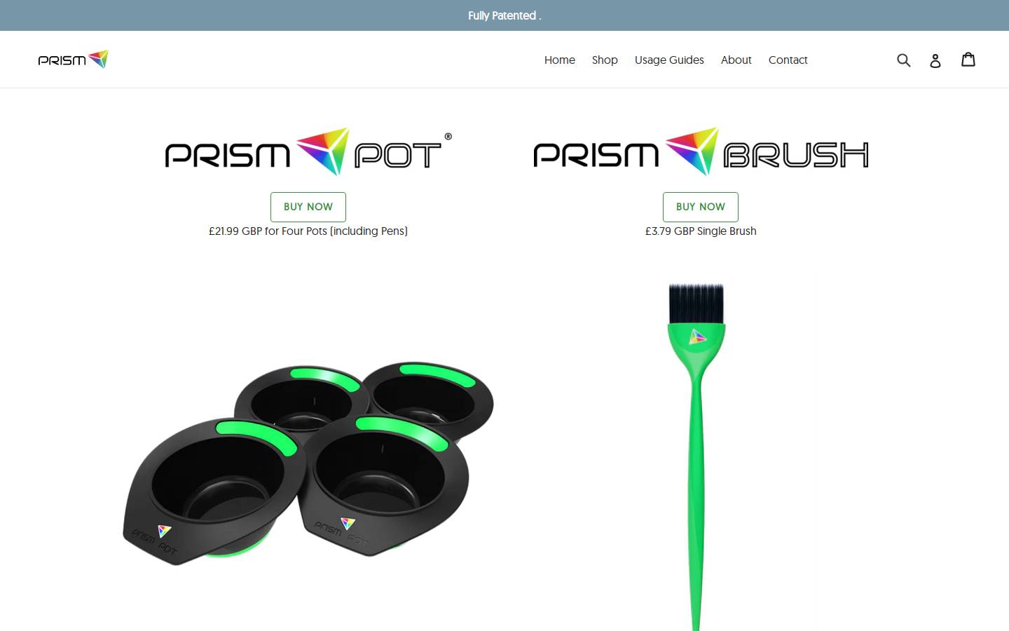 prismpot.com homepage screenshot