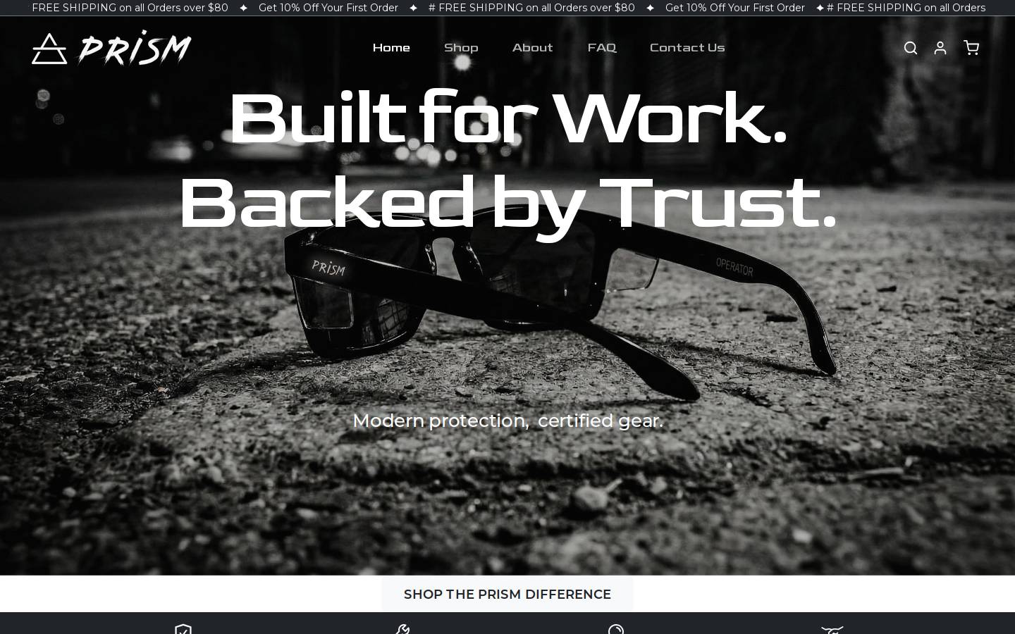 prismsafety.com.au homepage screenshot