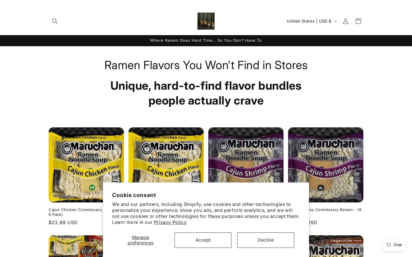 prisonpantry.com homepage screenshot