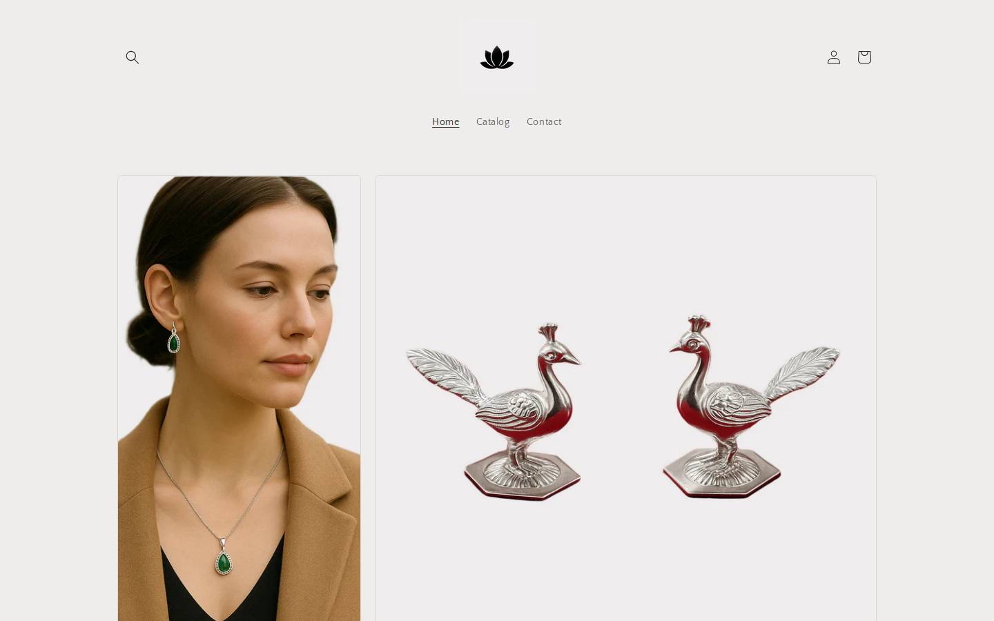 pristinejewels.org homepage screenshot