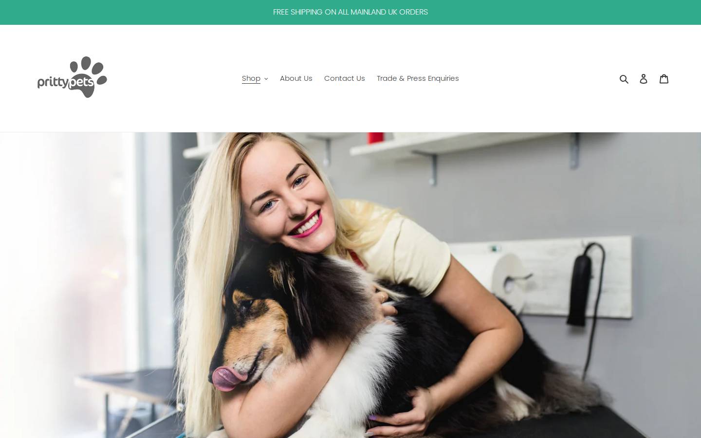 prittypets.com homepage screenshot