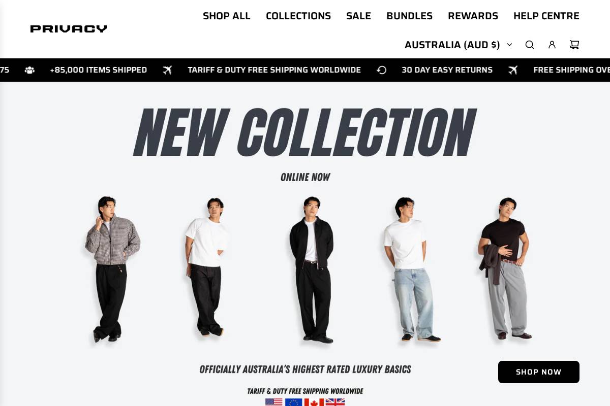 privacyclo.com homepage screenshot