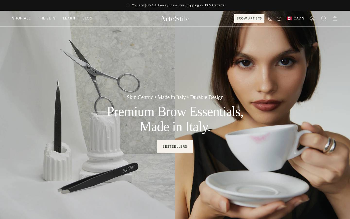 privatelabelbeautytools.com homepage screenshot