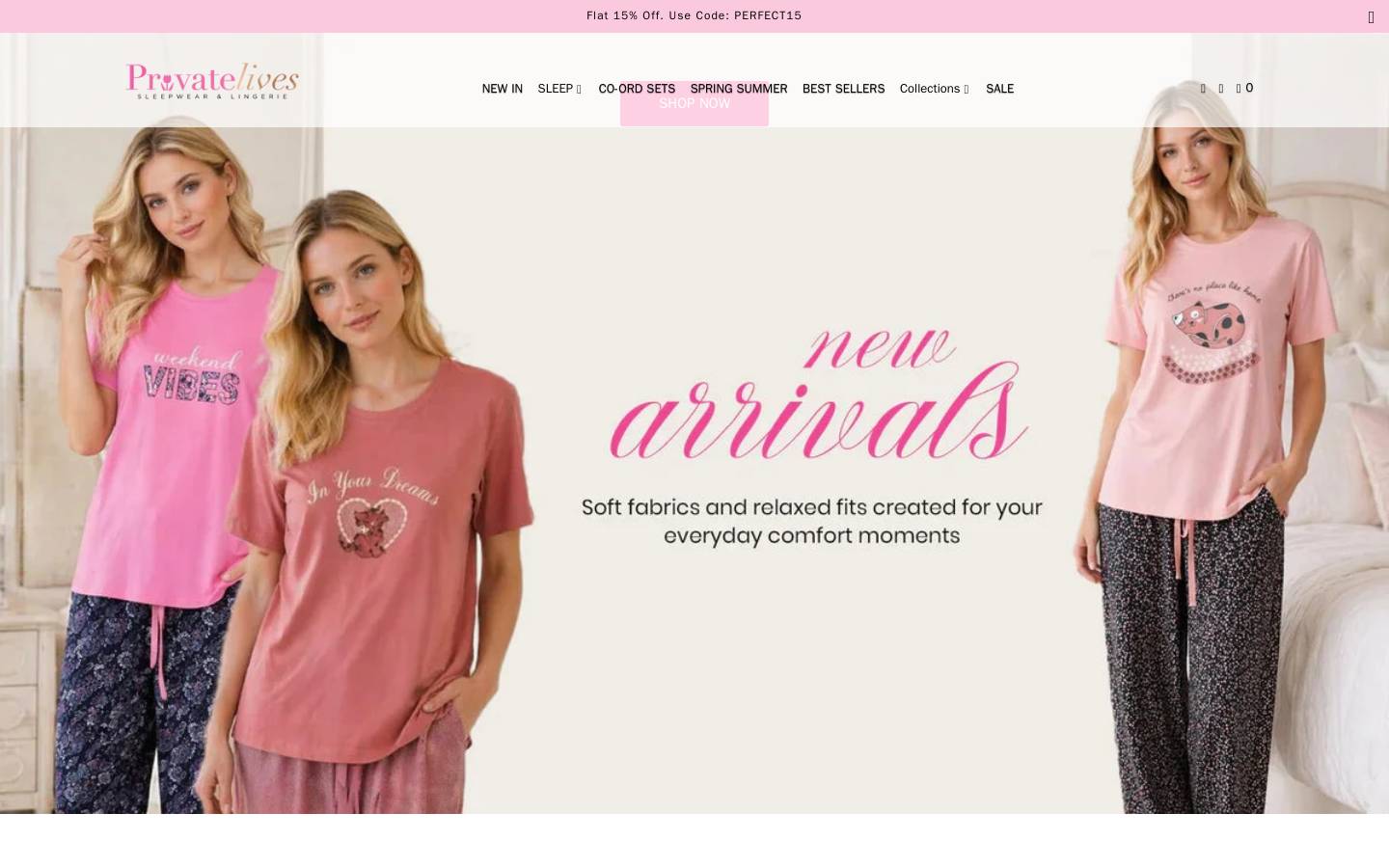 privatelives.in homepage screenshot
