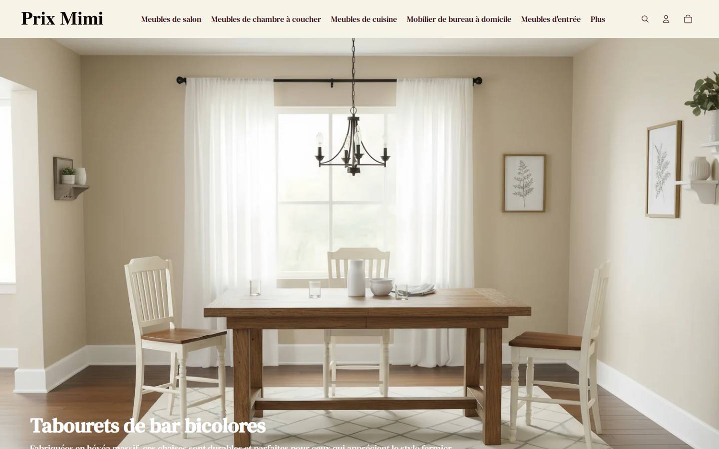 prixmimi.com homepage screenshot