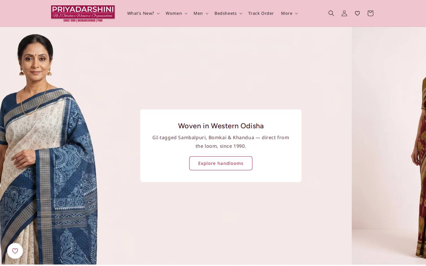 www.priyaodisha.com homepage screenshot
