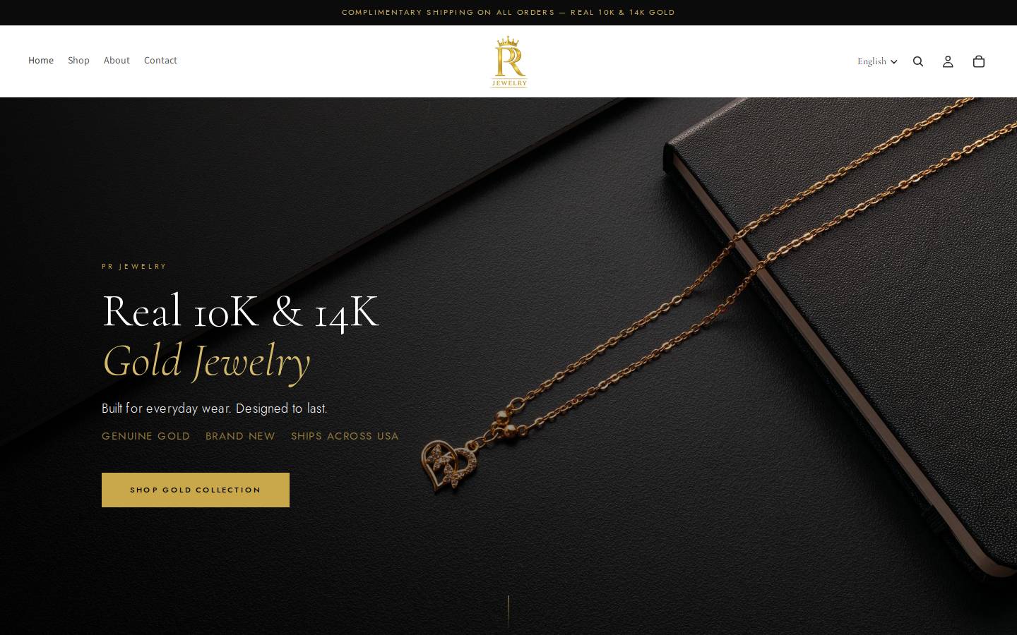 prjewelrypb.com homepage screenshot