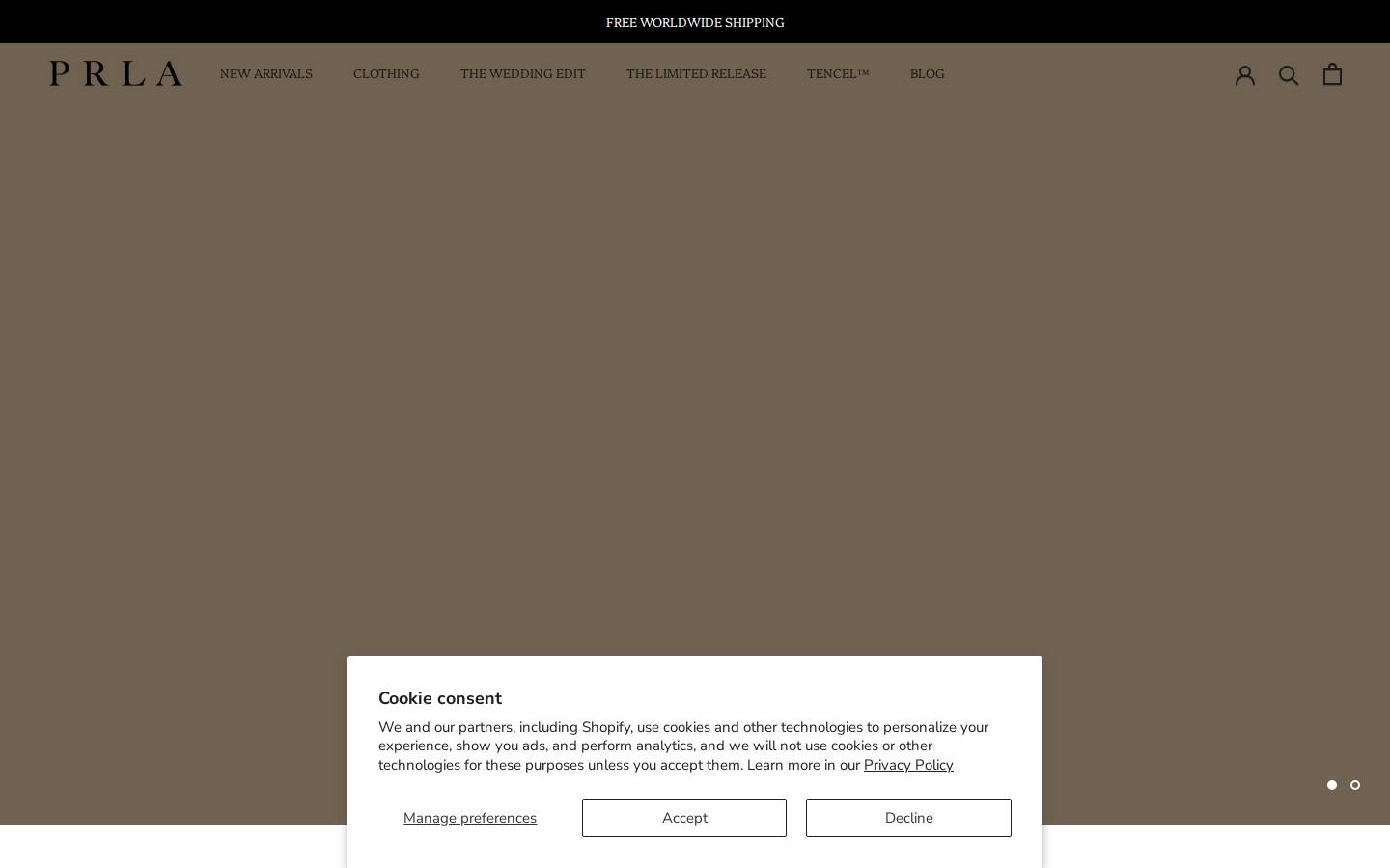 PRLA Official homepage screenshot