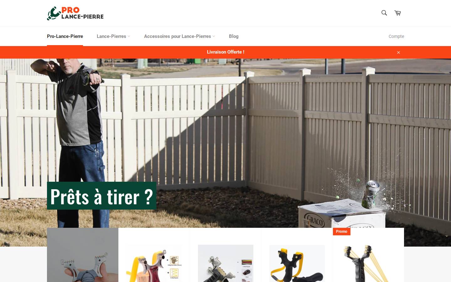 Pro Lance Pierre homepage screenshot
