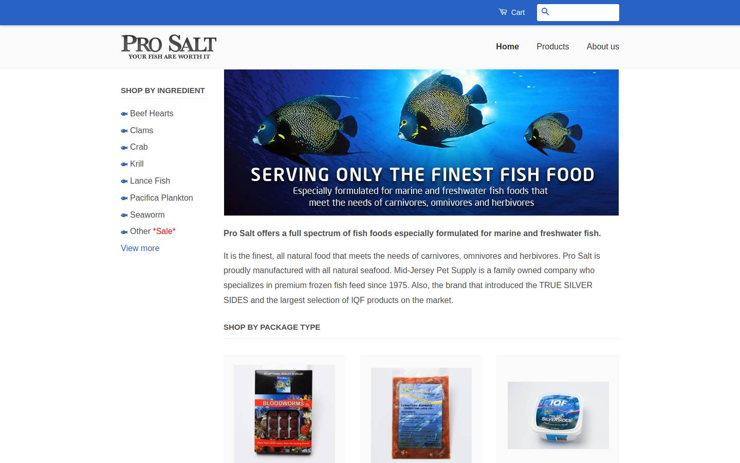 pro-salt.com homepage screenshot