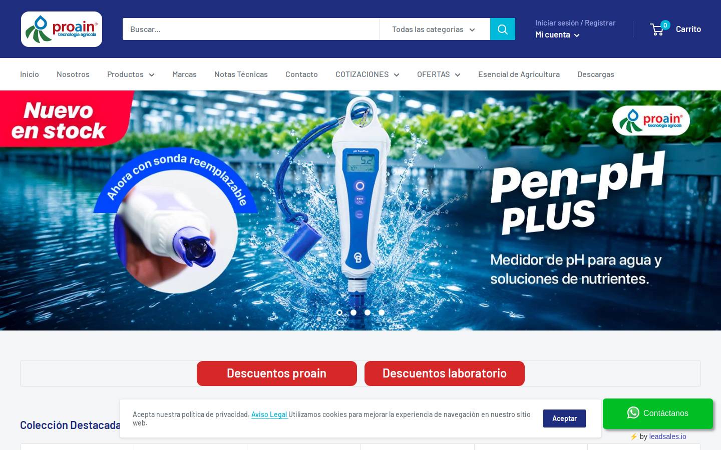 proain.com homepage screenshot
