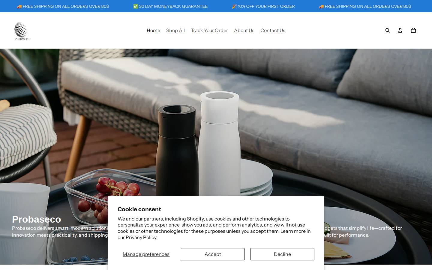 probaseco.com homepage screenshot