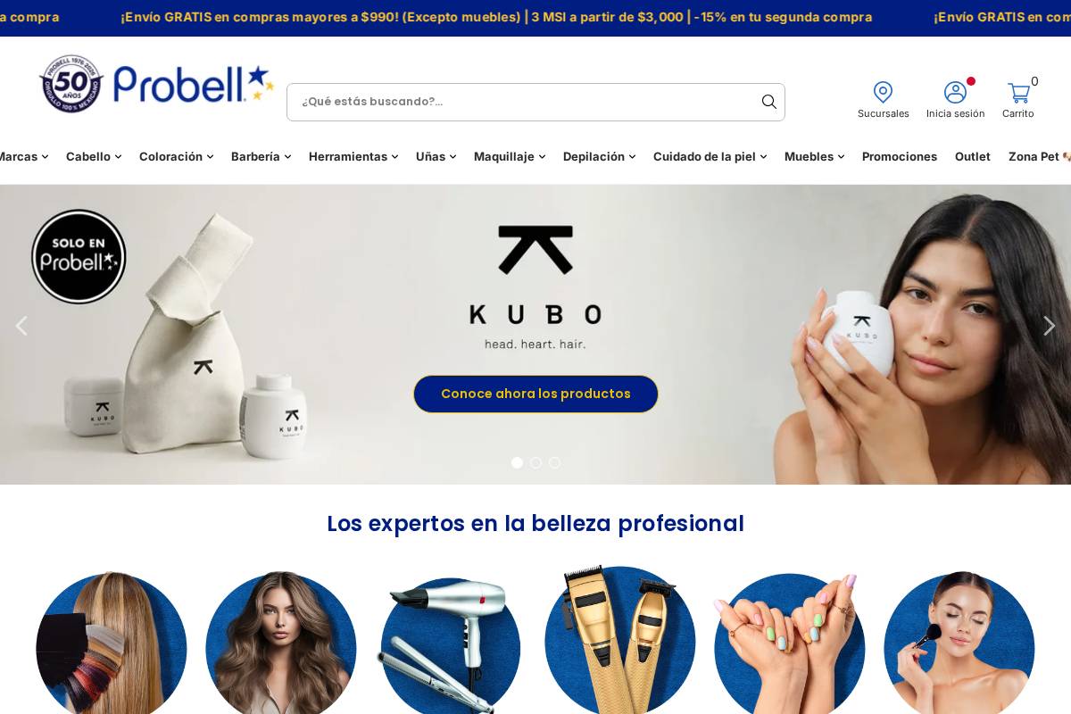 probell.com.mx homepage screenshot